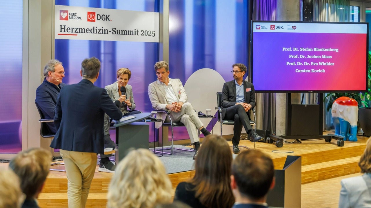 Paneldiskussion 1 - Prof. Jochen Maas, Prof. Eva Winkler, Prof. Stefan Blankenberg & Carsten Kociok