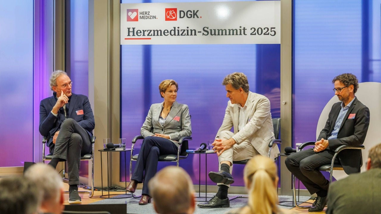 Paneldiskussion 1 - Prof. Jochen Maas, Prof. Eva Winkler, Prof. Stefan Blankenberg & Carsten Kociok