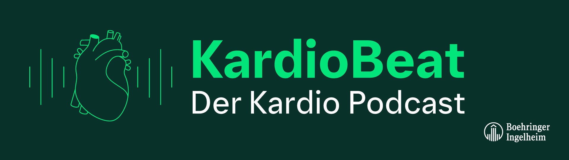 Grafik mit Text KardioBeat Der Kardio-Podcast