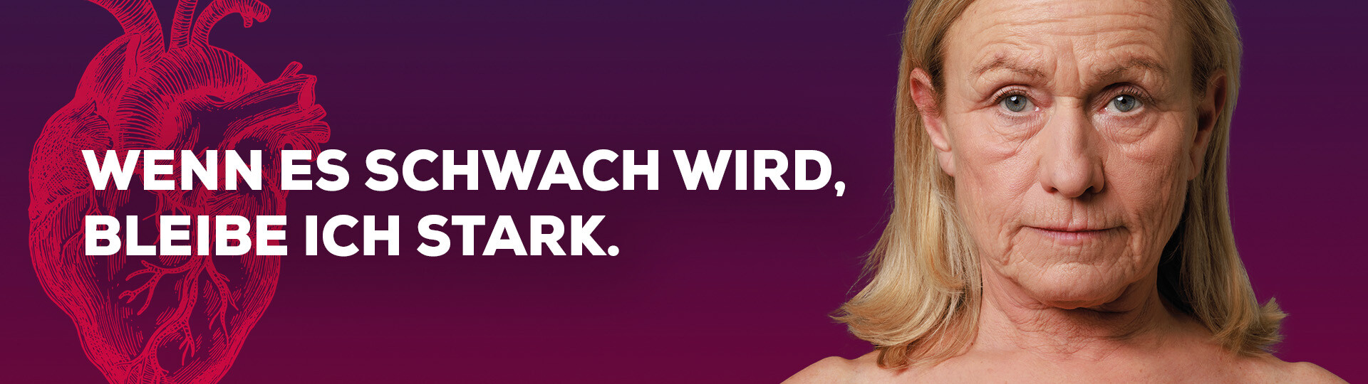 Alte Dame mit ernstem Blick