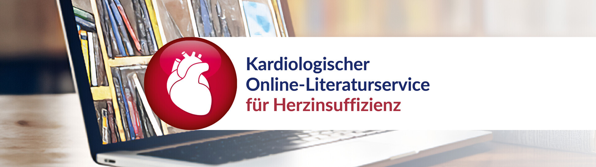 Schriftzug Kardiologischer Online-Literaturservice für Herzinsuffizienz