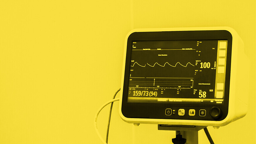 Monitor mit Herzfrequenzanzeige