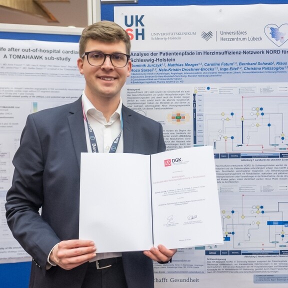 2024 Abstractpreis für Kardiovaskuläre Versorgungsforschung in Deutschland Dominik Jurczyk-576x576