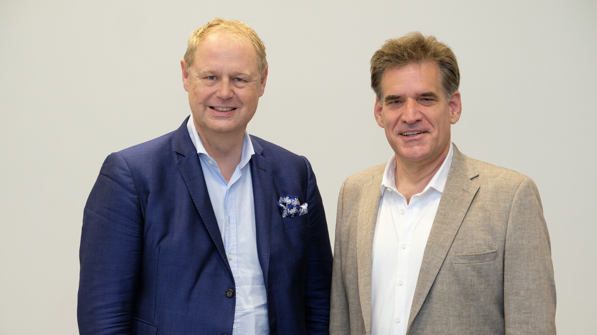 Gemeinsames Portrait von Prof. Blankenberg und Prof. Frey