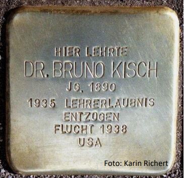 Stolperstein Kisch Lehrort