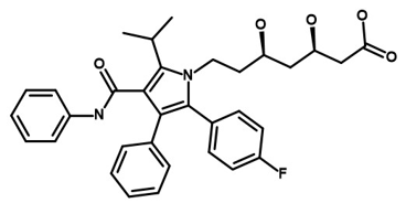 Strukturformel Atorvastatin