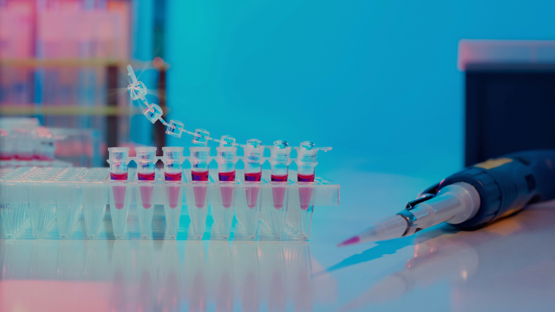 PCR Streifen mit Testgerät