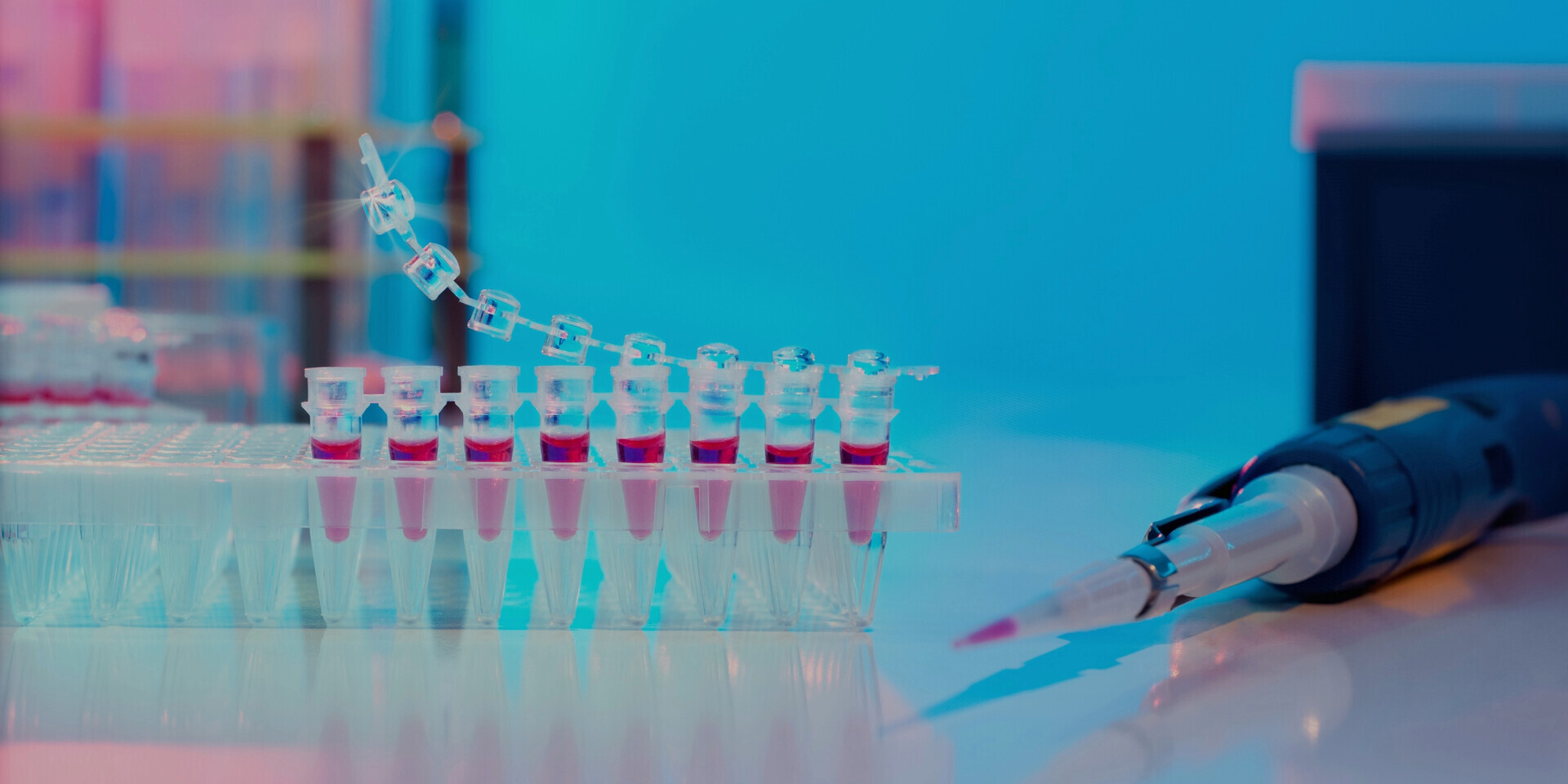 PCR Streifen mit Testgerät