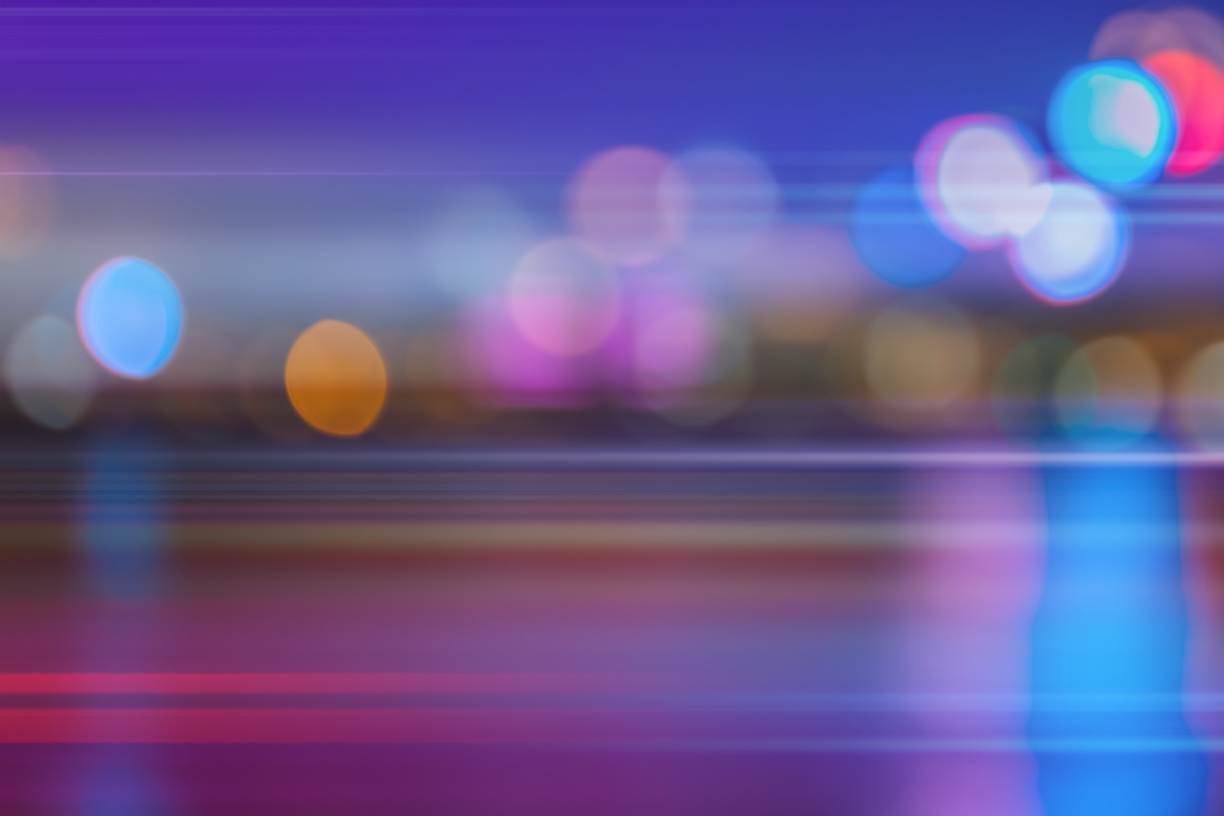 Abstrakte Lichter auf Straße