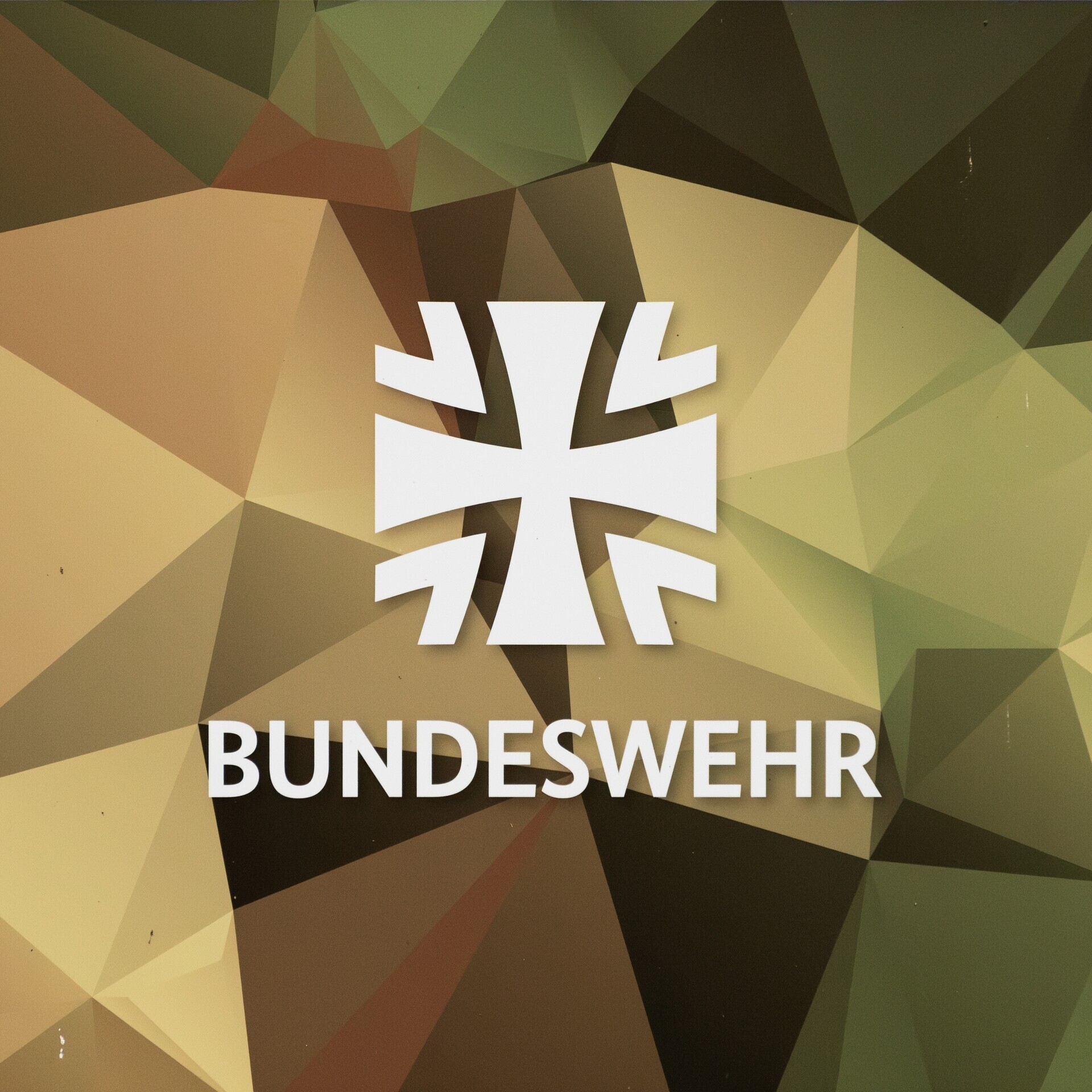 Bundeswehr Kreuz auf Fassade