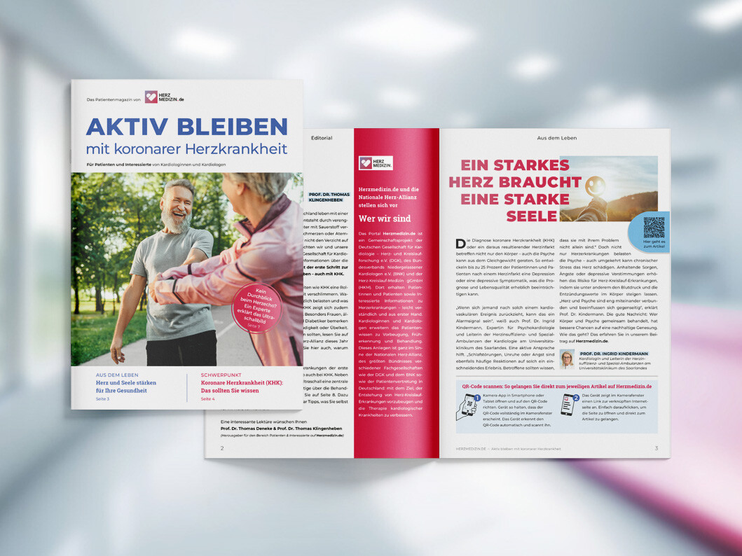 Beileger "Aktiv Bleiben mit Koronarer Herzkrankheit"