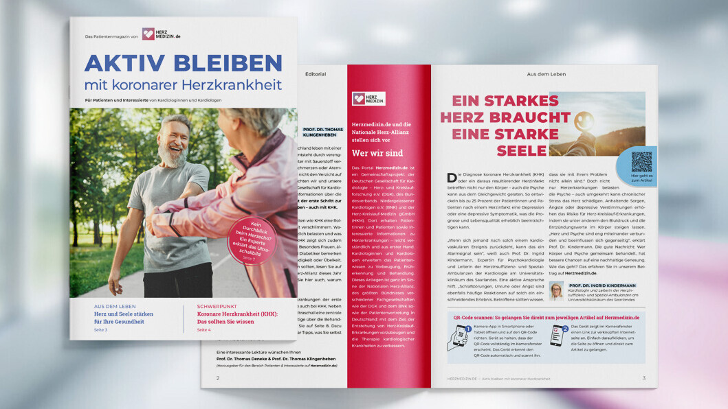 Beileger "Aktiv Bleiben mit Koronarer Herzkrankheit"