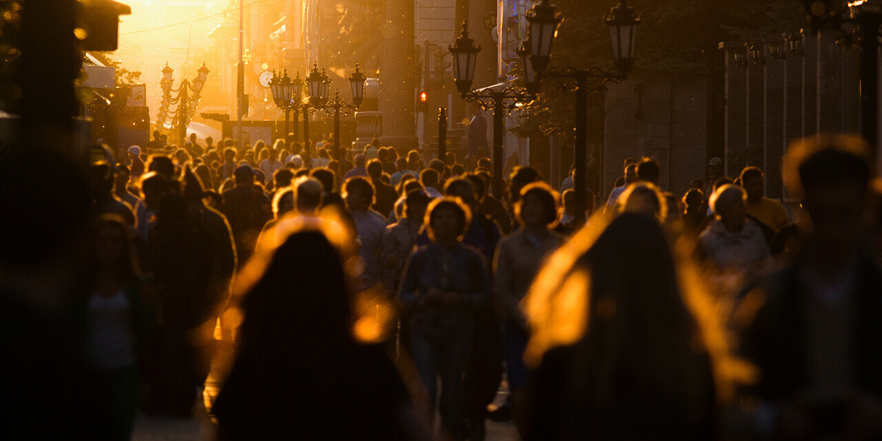 Sonne und Hitze in der Innenstadt