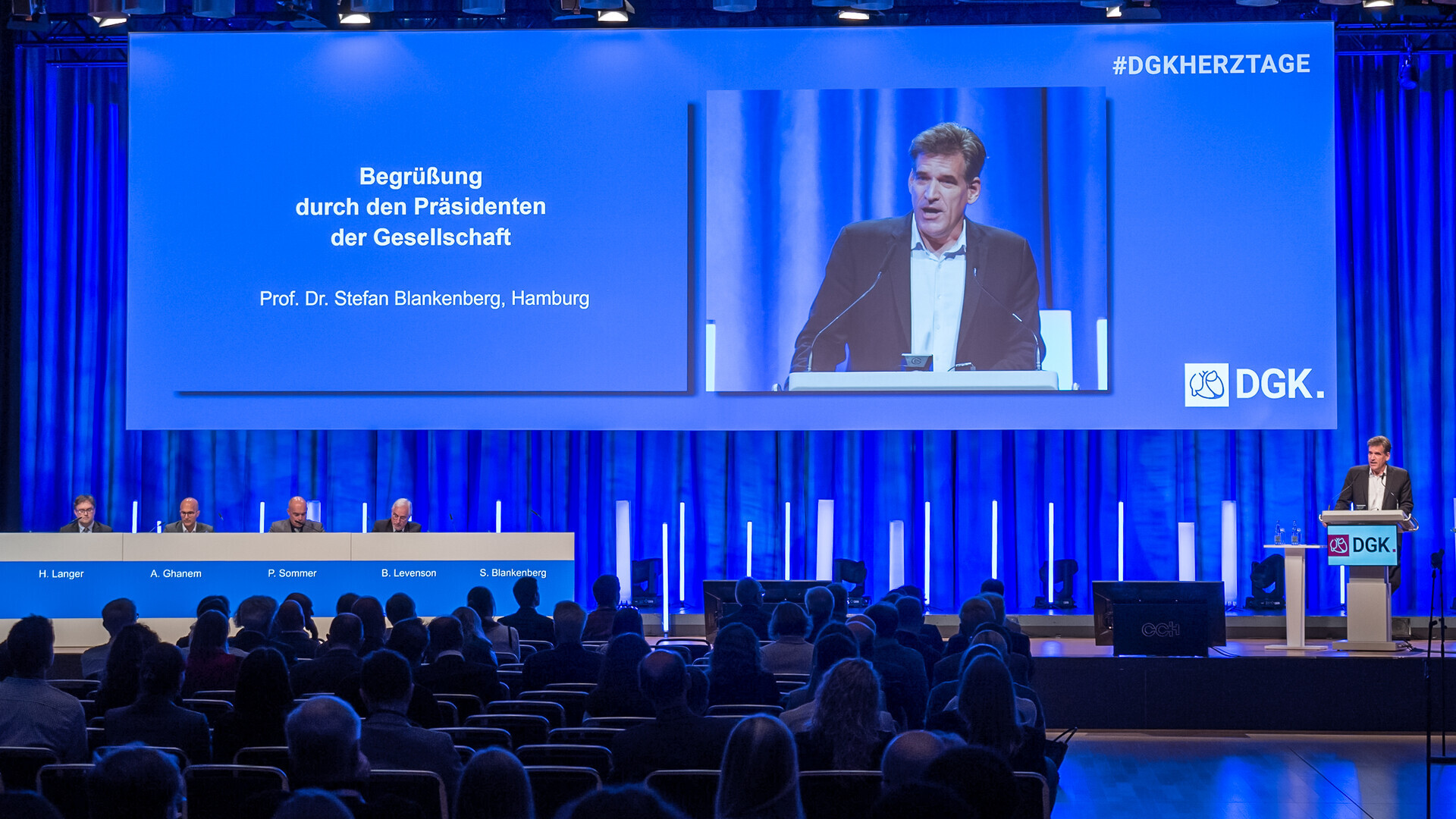 Prof. Stefan Blankenberg bei der Eröffnungsfeier der DGK Herztage 2025