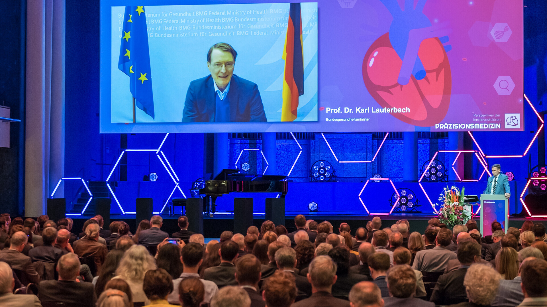 Prof. K. Lauterbach bei der Eröffnungsfeier